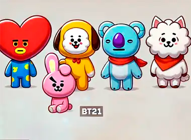 Descubre los Adorables Munecos BT21 Creacion de BTS Kiri