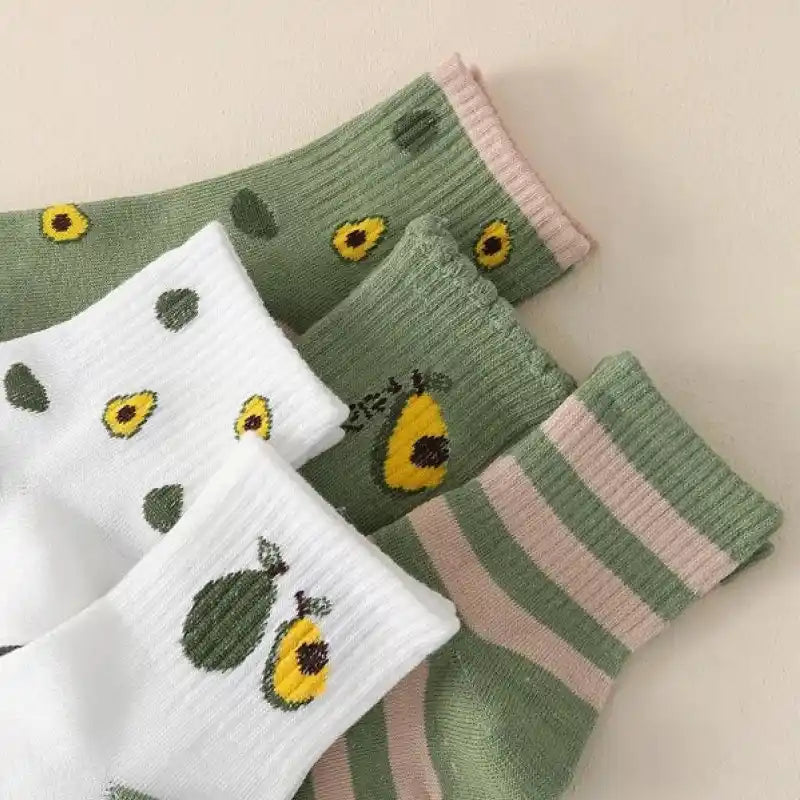 5 pares calcetines con estampado rayas & palta