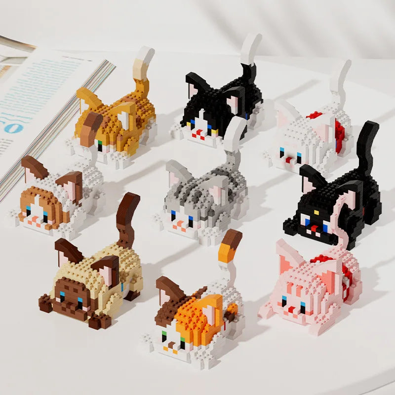 Bloques de construcción Gatitos Kawaii