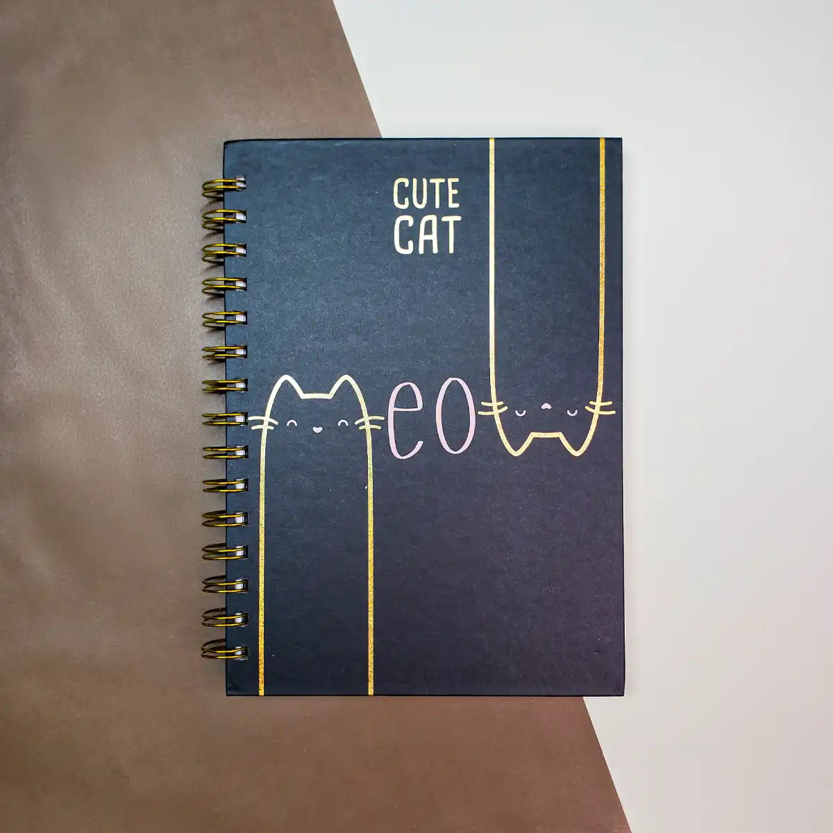 Cuaderno de Líneas Meow Cute Cat