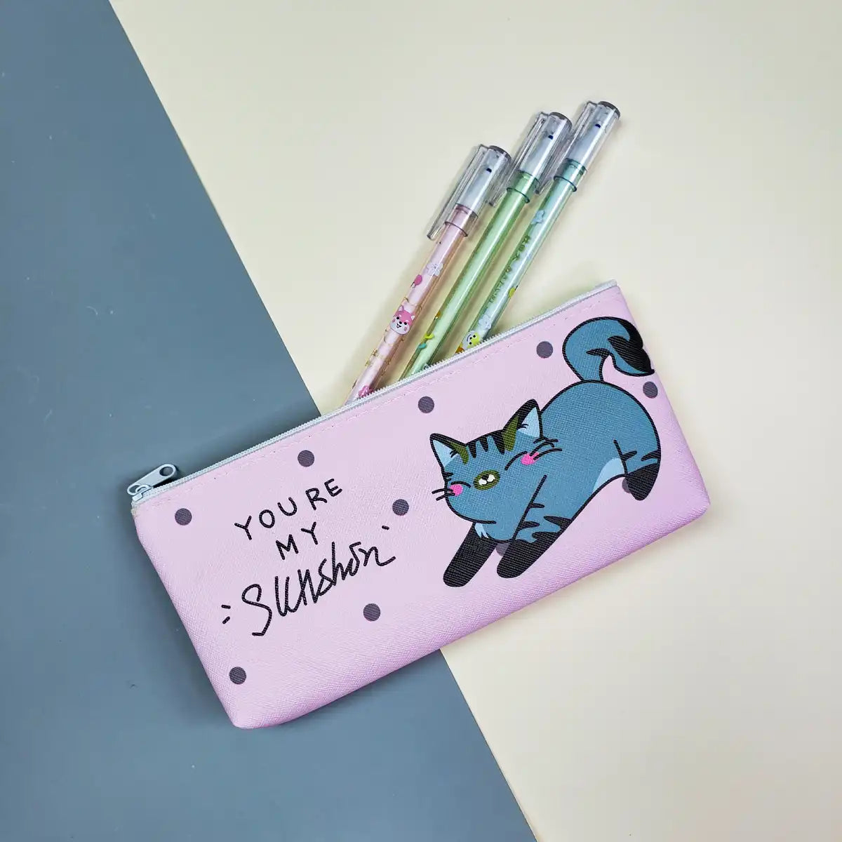 Estuche de Lápices Gatito Kawaii You Are My Sunshine