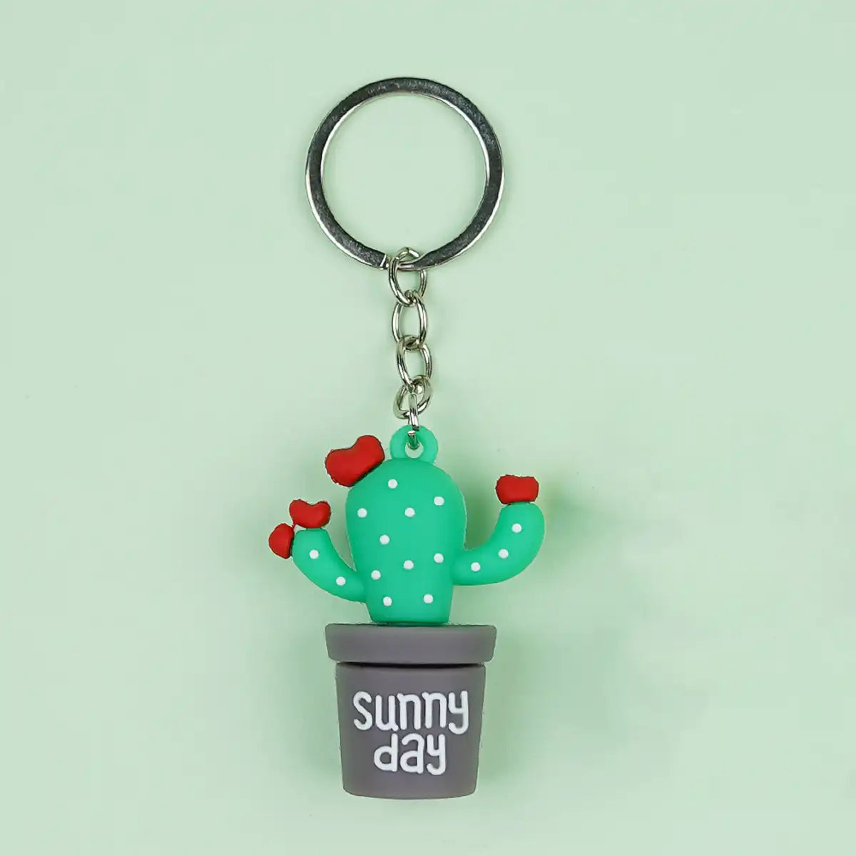 Llavero Cactus Kawaii Sunny Day