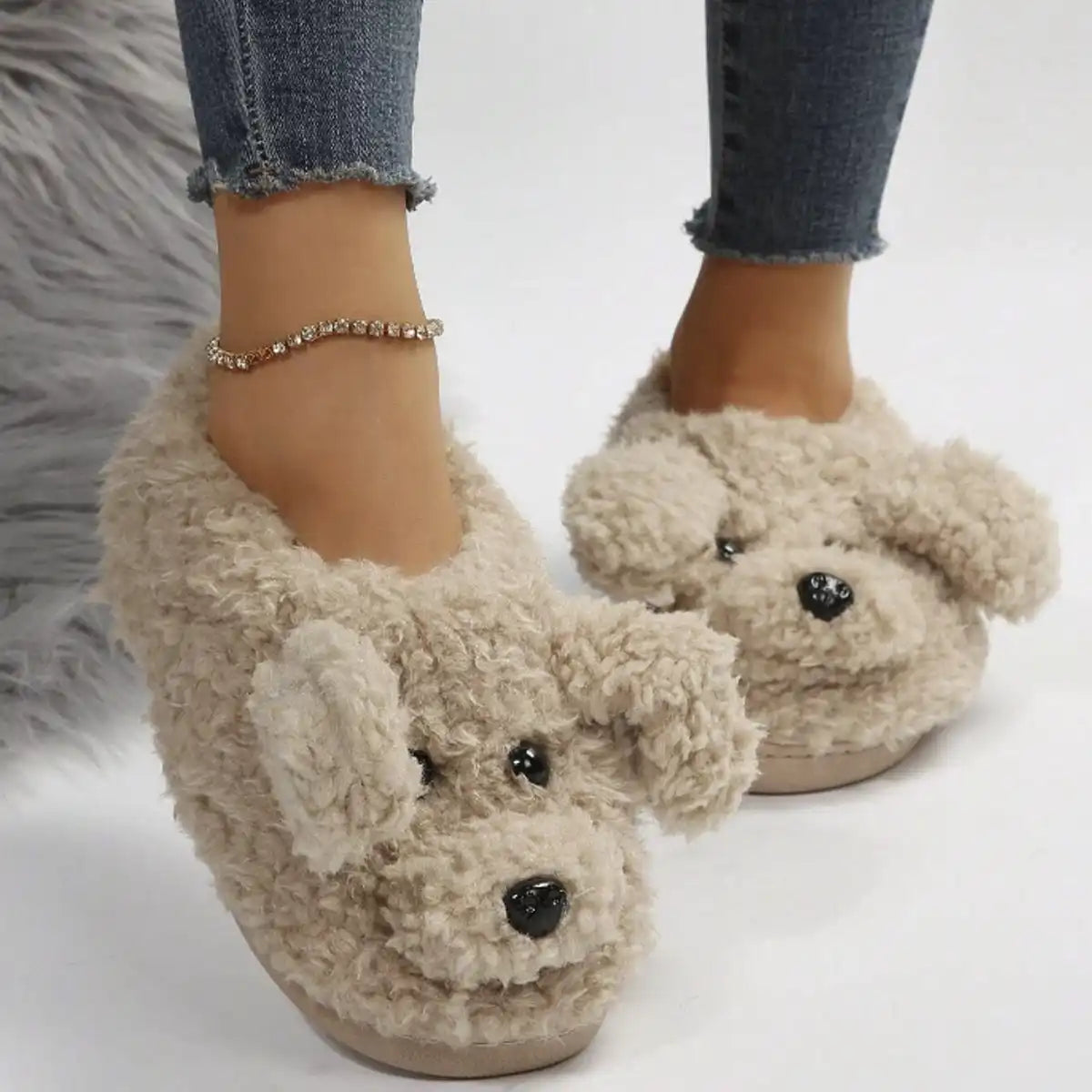 Pantufla de Perrito con Orejas