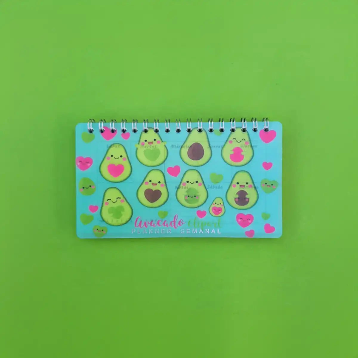 Planner Semanal Palta Kawaii Verde 16 cm x 9 cm