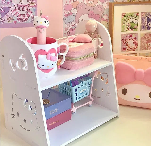 Estantería Kawaii de Hello Kitty y Cinamoroll