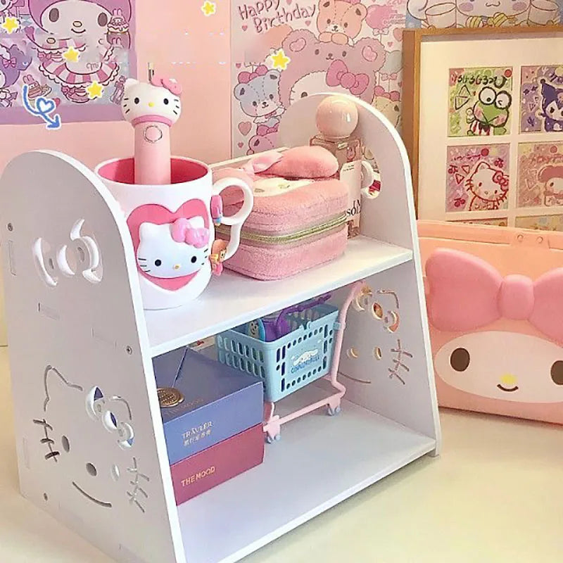 Estantería Kawaii de Cinamoroll y Hello Kitty