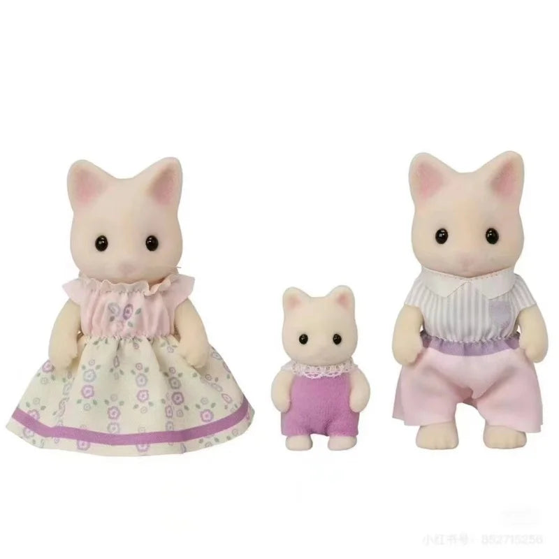 Sylvanian Families Trío de gatos de la familia Florar