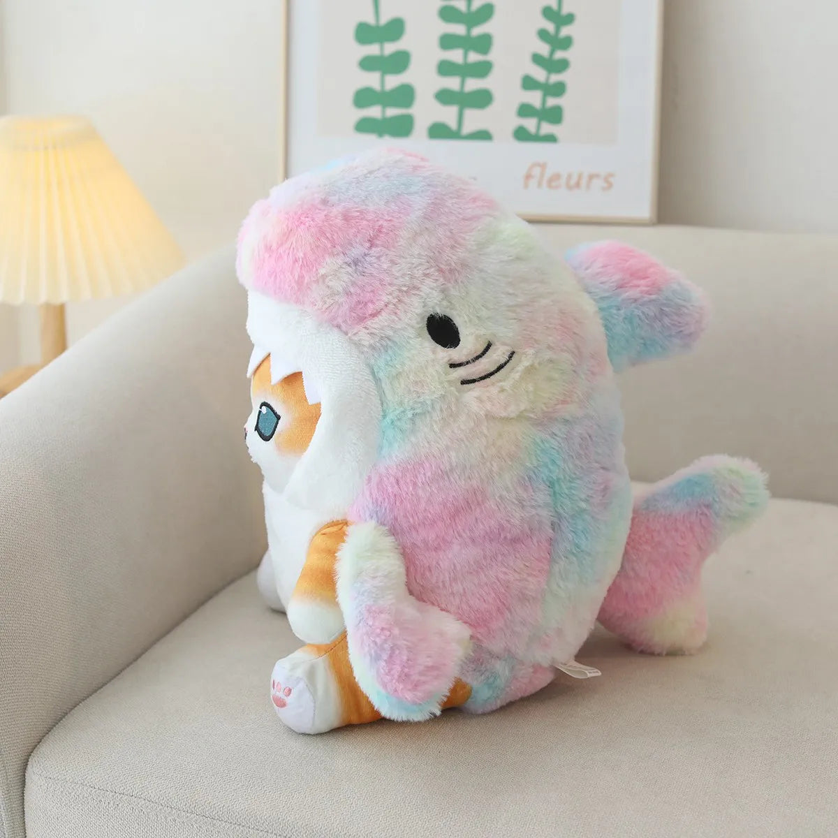 Peluche Gatito Tiburón kawaii