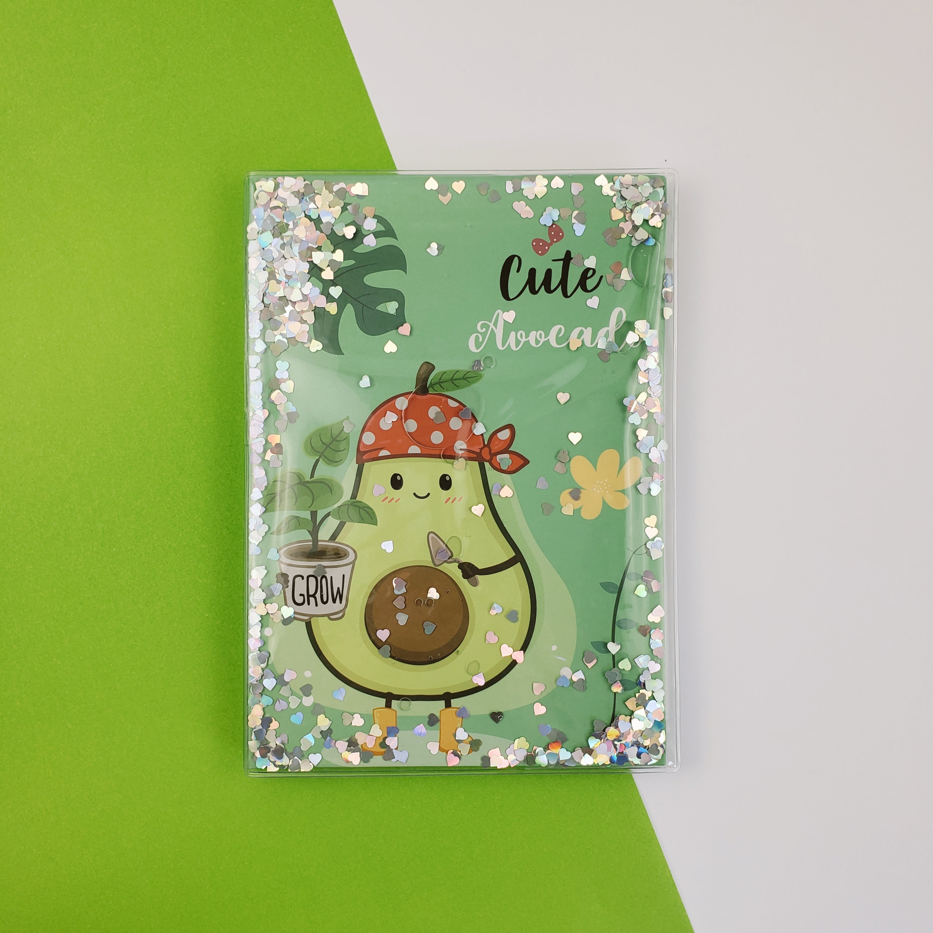 Cuaderno de palta kawaii jardinero