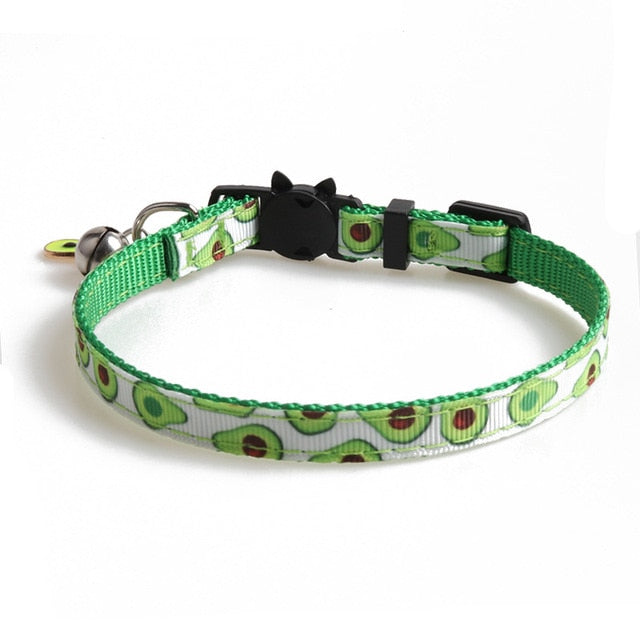 Collar de gato con diseño palta