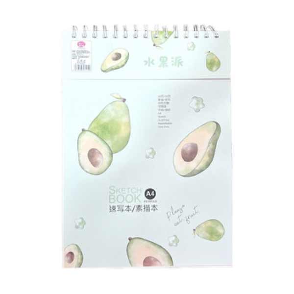 Croquera Block Sketch Book A4 Palta Kawaii