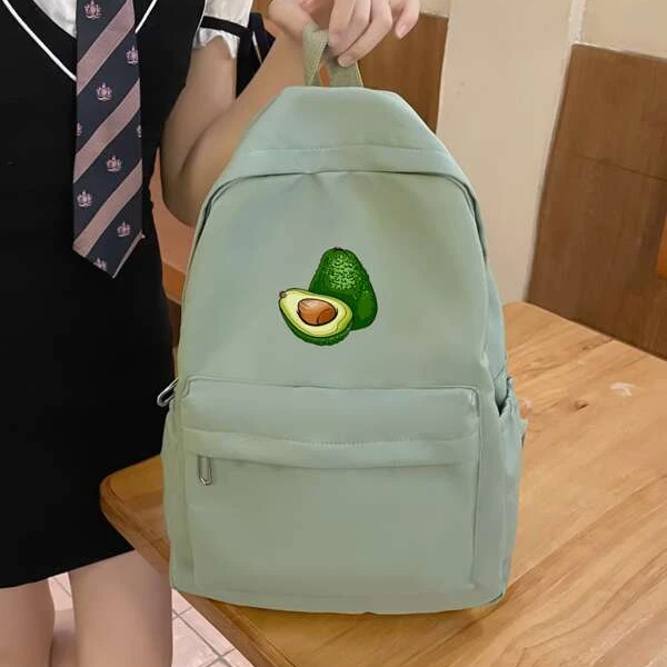 Mochila con estampado de palta