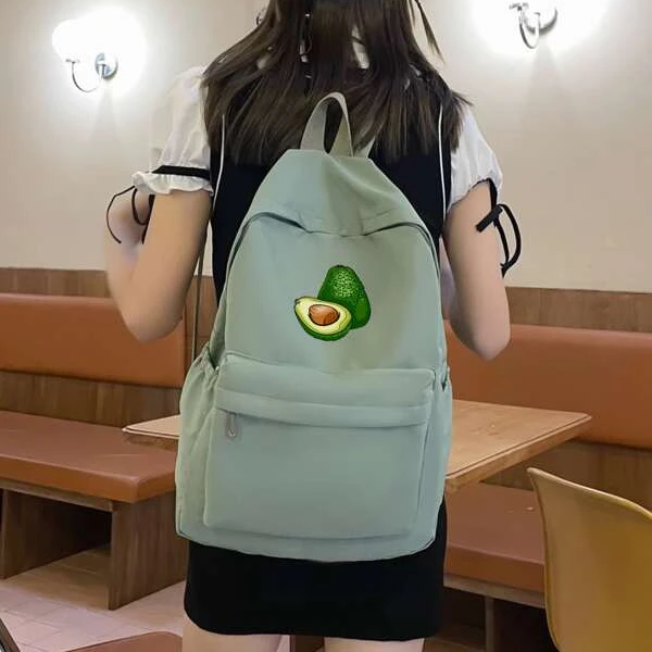 Mochila con estampado de palta