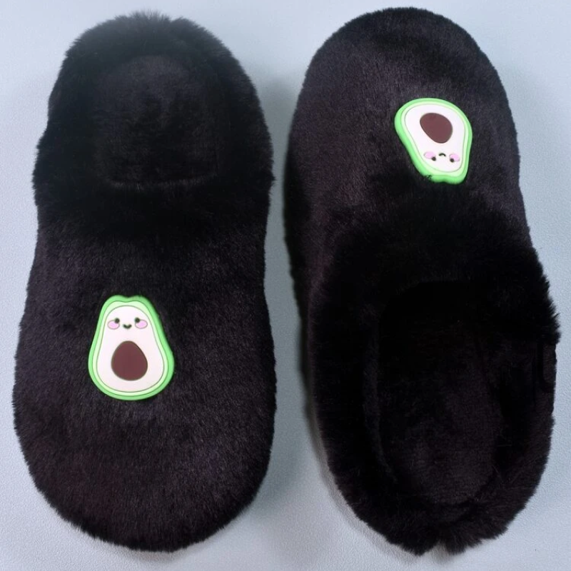 Pantufla palta de pelo sintético