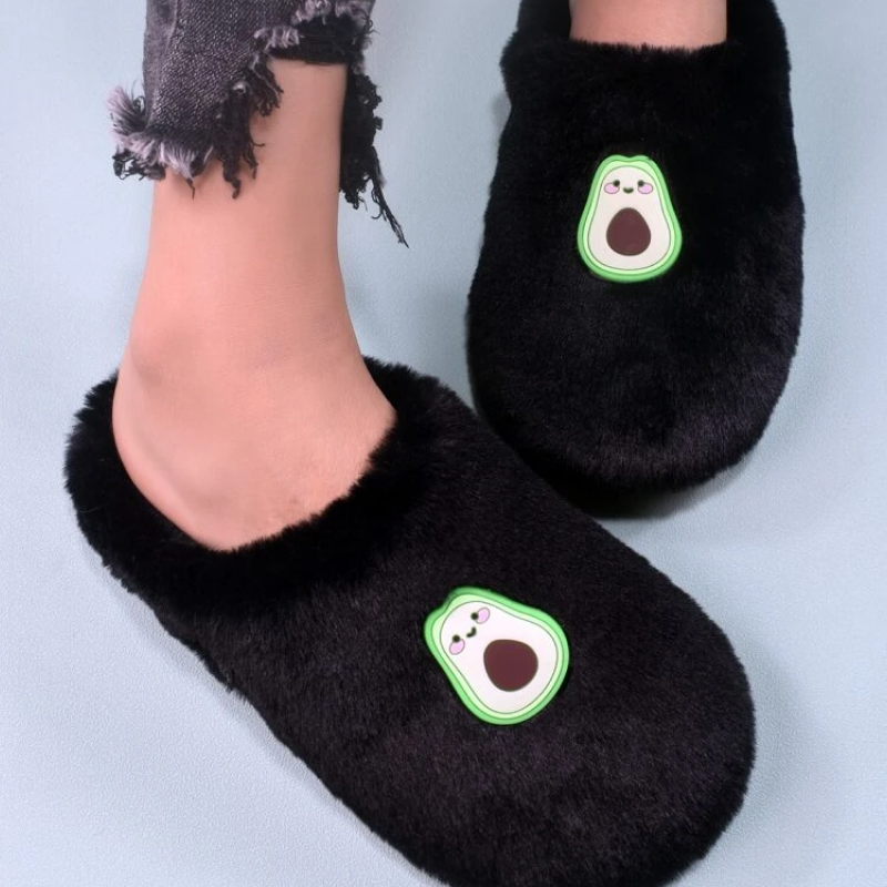 Pantufla palta de pelo sintético