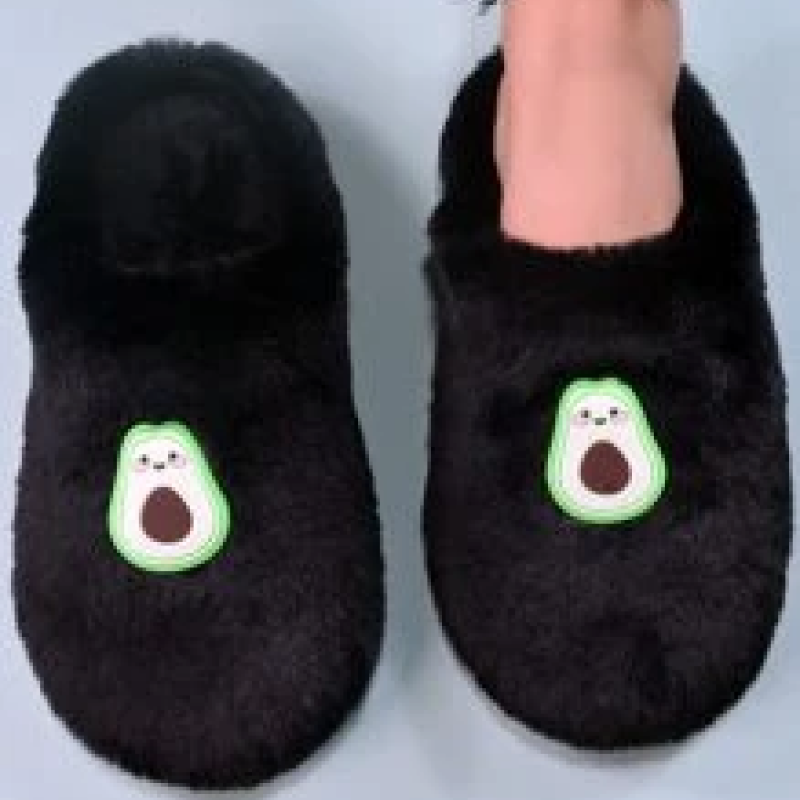 Pantufla palta de pelo sintético